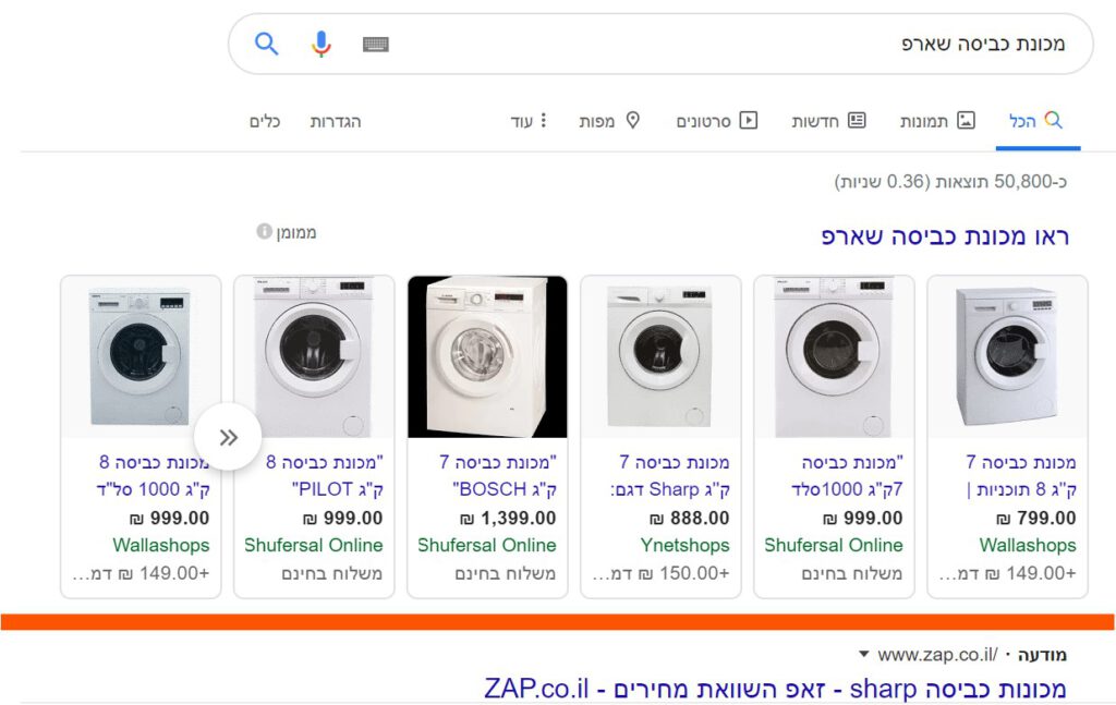 מודעות שופינג